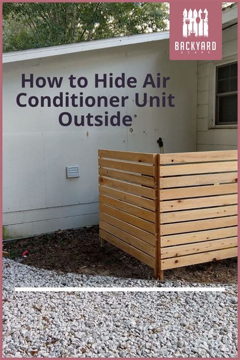 how to hide air conditioners outside